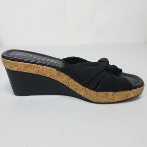 Donald J. Pliner Wedges Black Brown 8
